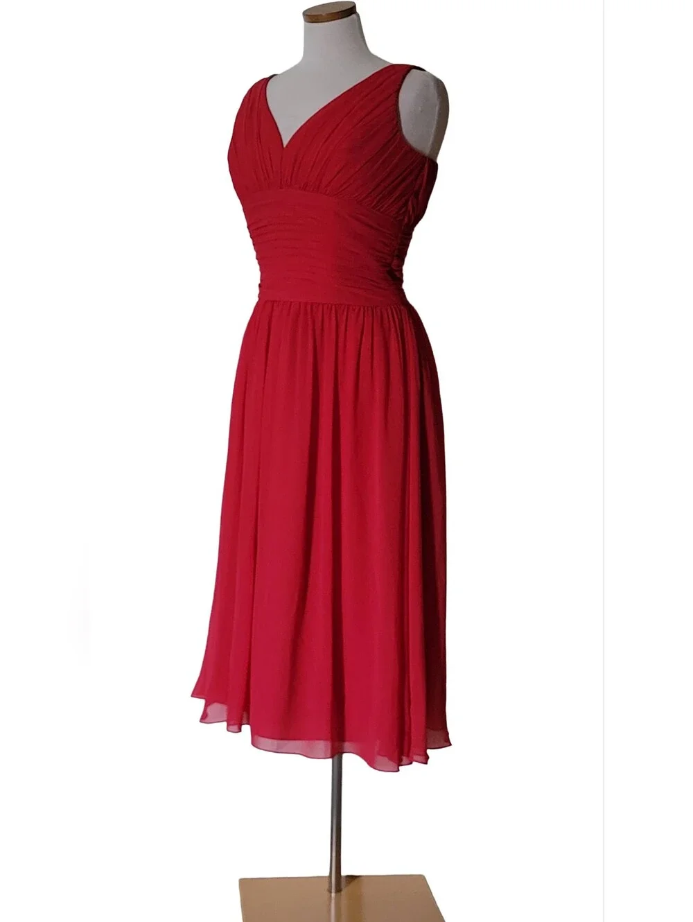 B2 Jasmine Danity Sheer Retro Vintage Aline Ruched Any Occasion Midi Zip Dress